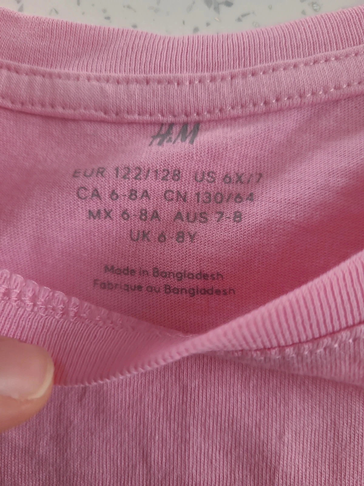 Camiseta de una pieza para niña rosa – photo 3